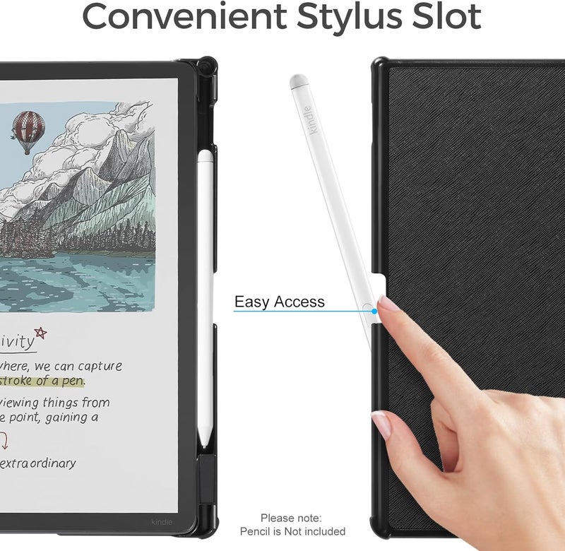 CoBak Case for 11" Kindle Scribe 3rd Generation 2025, Kindle Scribe Colorsoft with Two Viewing Angles - All New PU Leather Cover with Auto Sleep Wake, Pen Holder for Scribe 11" 2025 Released - Image 3